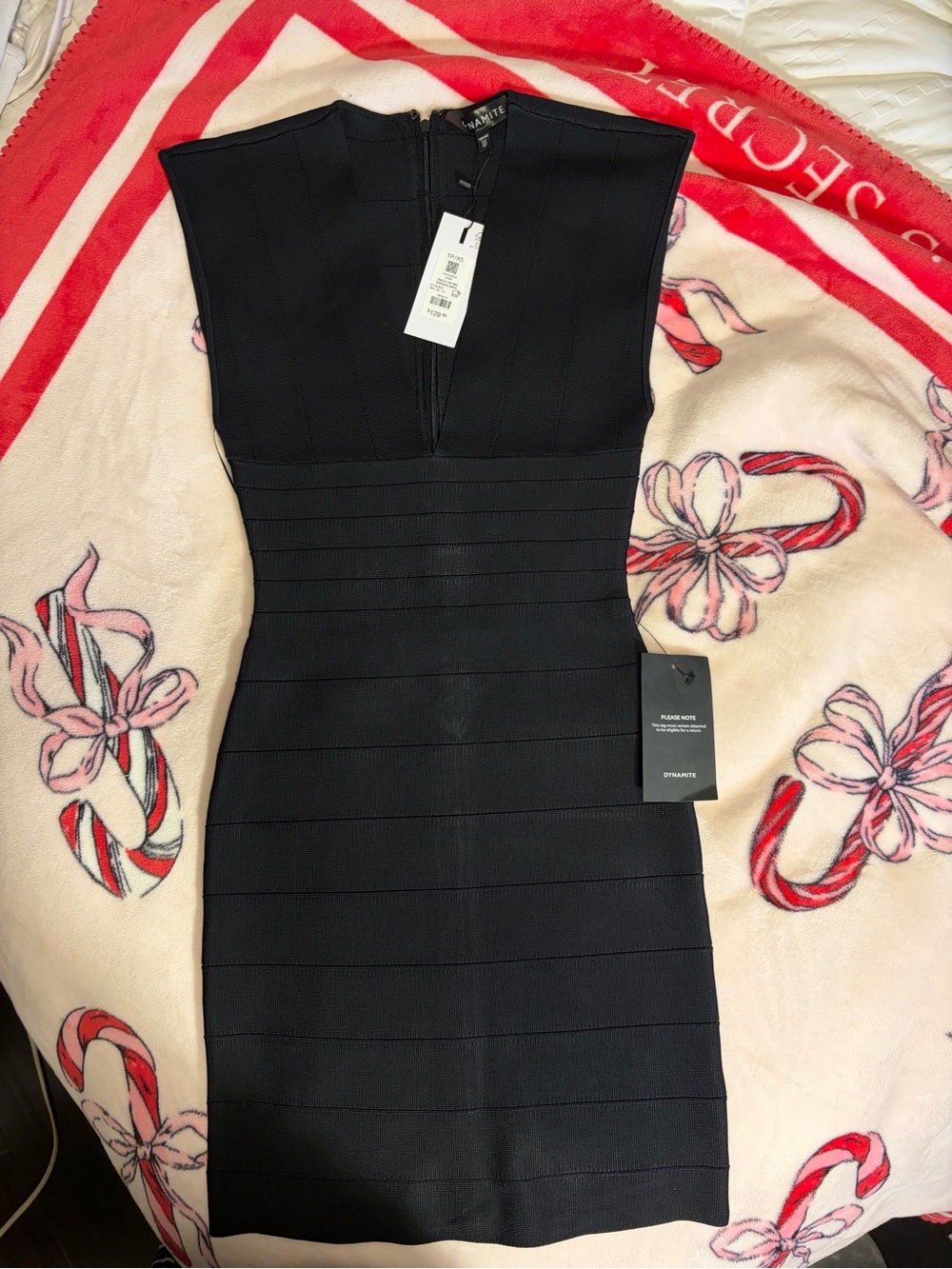Dynamite Black Bandage Sheath Dress